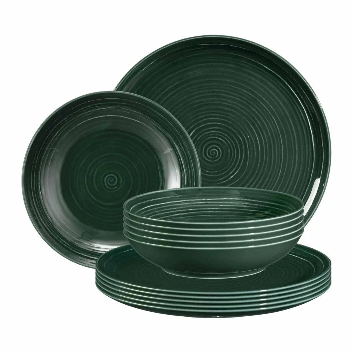 Seltmann Weiden Terra Tafelservice 12-teilig Moosgrün