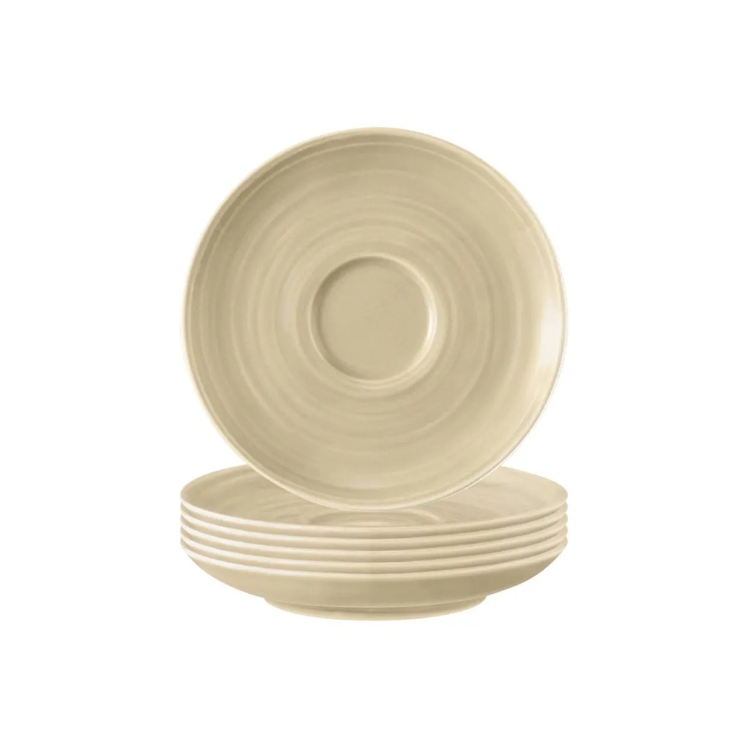 Seltmann Weiden Terra Espressountertassen 12 cm 6er Set Sandbeige