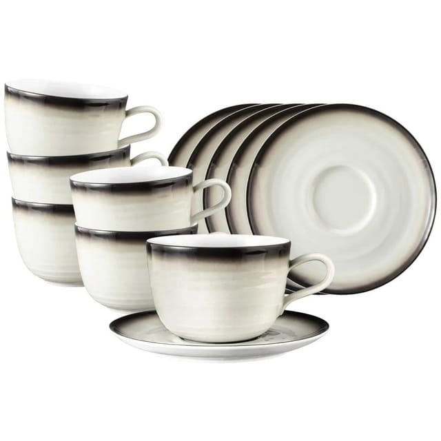 Seltmann Weiden Terra Milchkaffeetassen mit Untertassen 400 ml 6er Set Corso