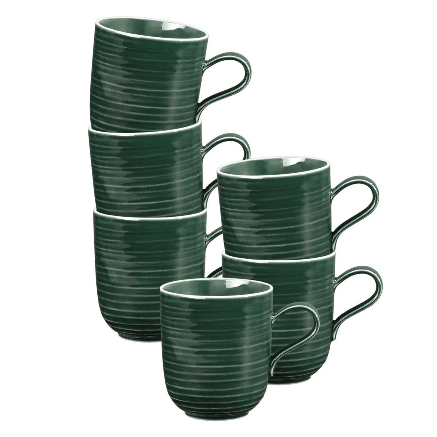 Seltmann Weiden Terra Kaffeebecher 400 ml 6er Set Moosgrün