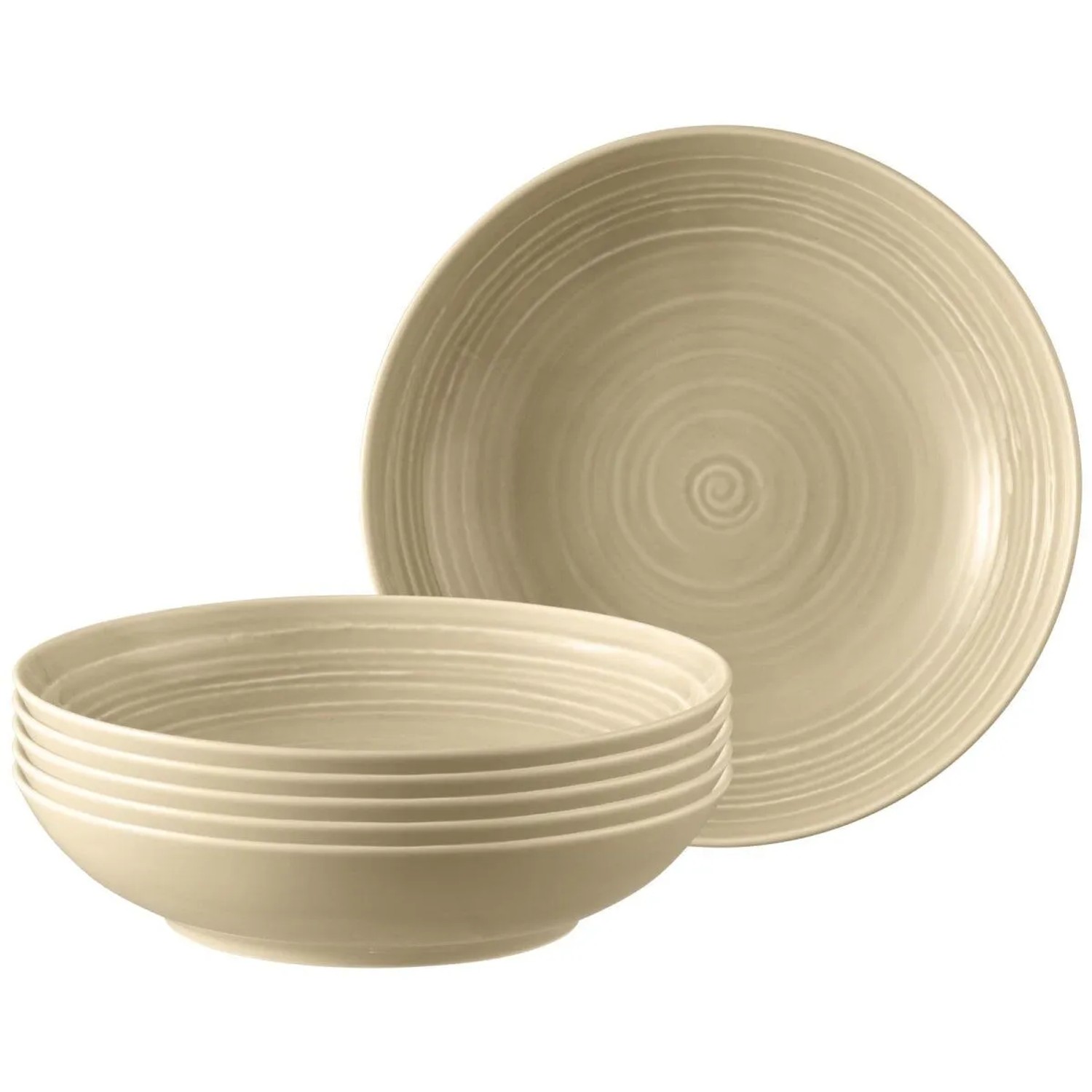 Seltmann Weiden Terra Suppenteller 21,2 cm 6er Set Sandbeige