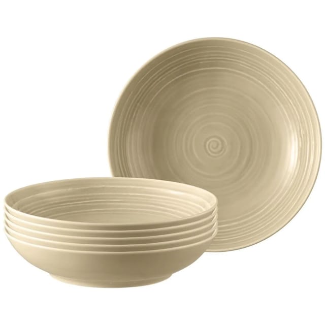 Seltmann Weiden Terra Suppenteller 21,2 cm 6er Set Sandbeige