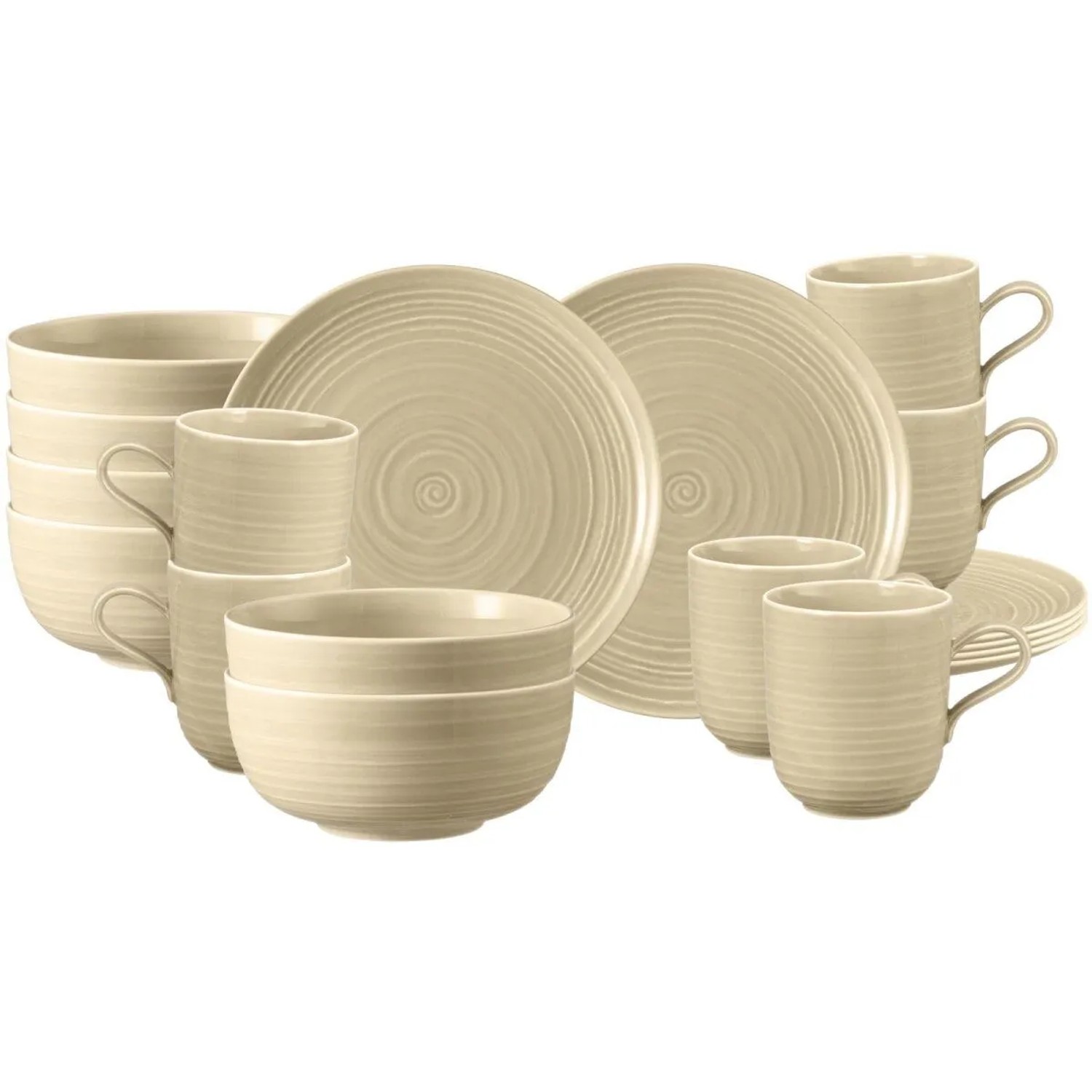 Seltmann Weiden Terra Frühstücks-Set 18-teilig Sandbeige