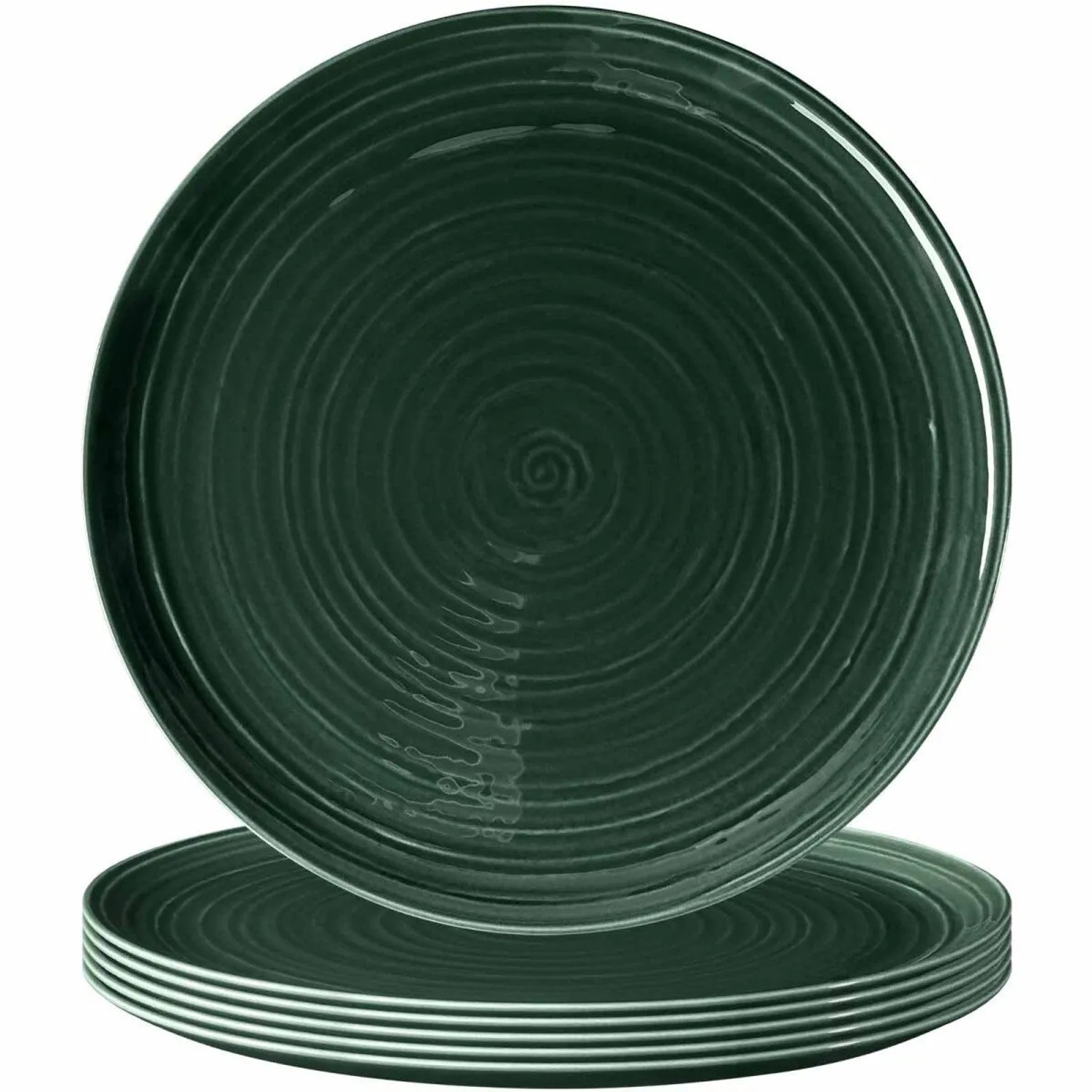 Seltmann Weiden Terra Pizzateller 31,5 cm 6er Set Moosgrün