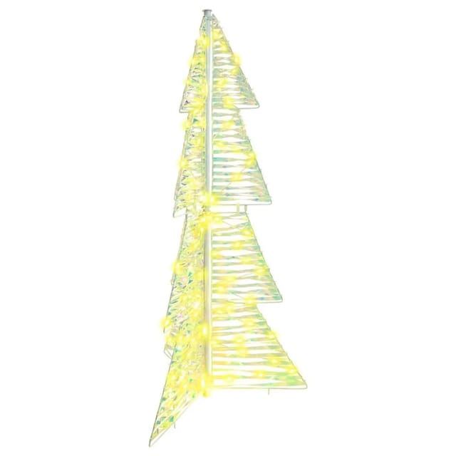 vidaXL Weihnachtsbaum mit 100 LEDs Warmweiß 120 cm PET 42019214
