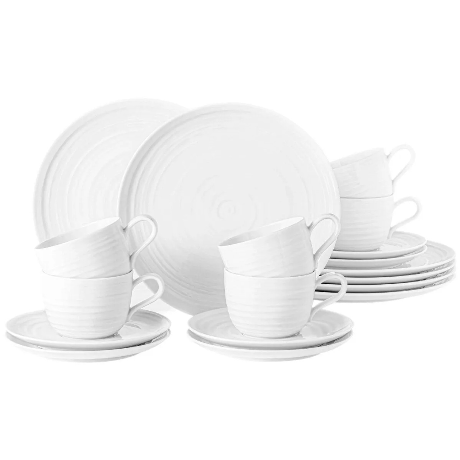 Seltmann Weiden Terra Kaffeeservice 18-teilig Weiß