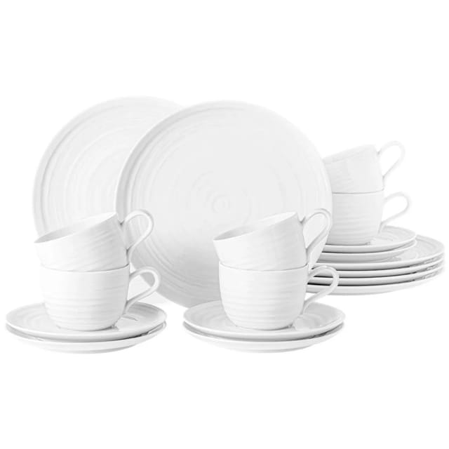 Seltmann Weiden Terra Kaffeeservice 18-teilig Weiß