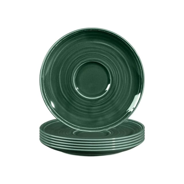 Seltmann Weiden Terra Kombi-Untertassen 16,1 cm 6er Set Moosgrün