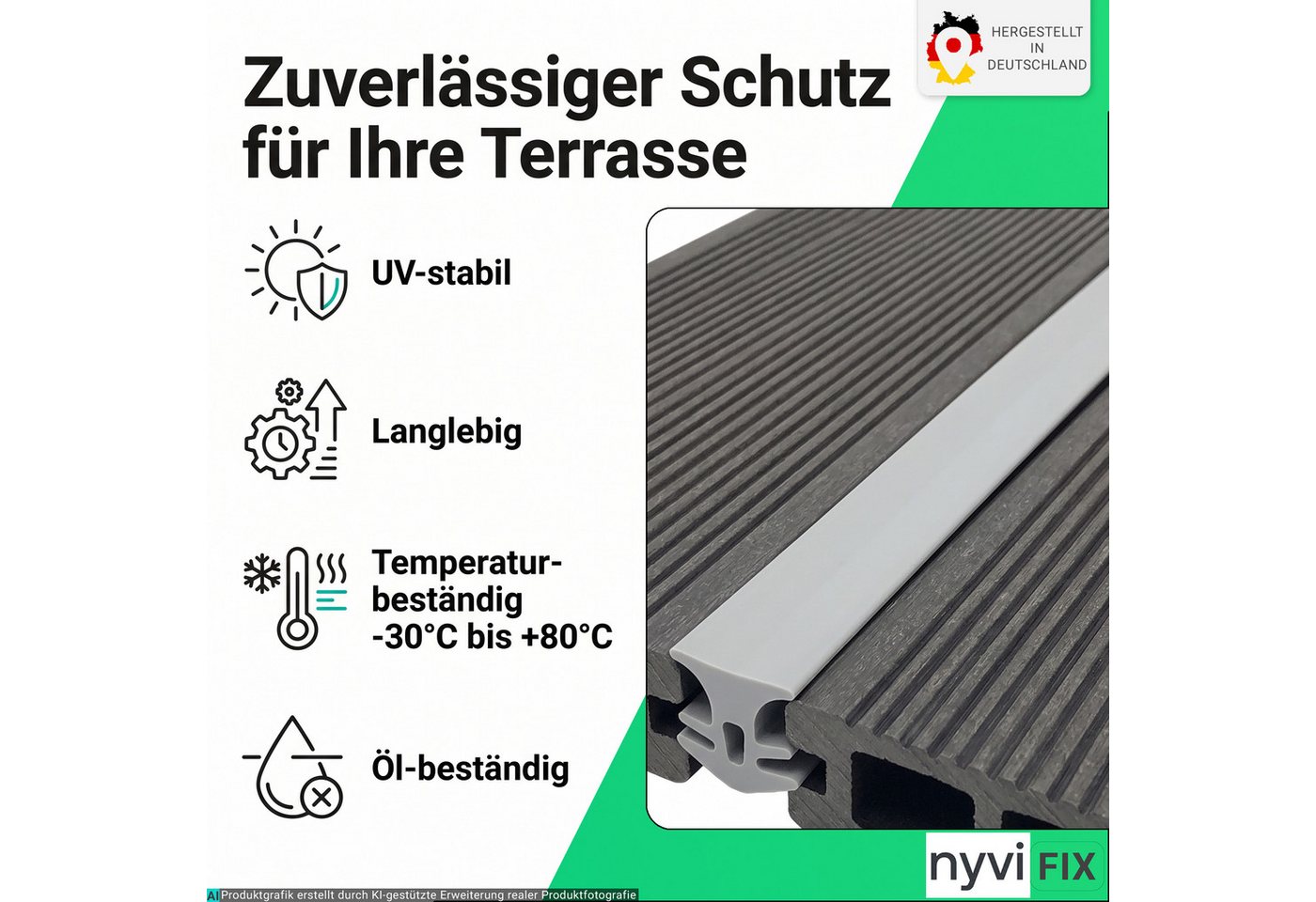 NYVI Fugendichtband NYVIFix für 5-7,5 mm Breite Fugen 100 m Braun