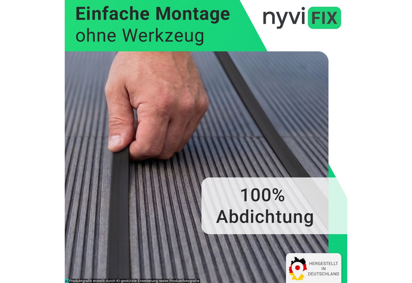 NYVI Fugendichtband NYVIFix für 5-7,5 mm Breite Fugen 100 m Braun Bild 5