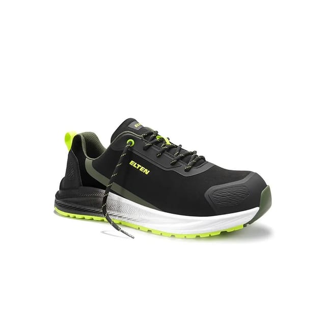ELTEN Sicherheitshalbschuh LEEVI XXNF BLACK LIME Low ESD S3S Größe 43