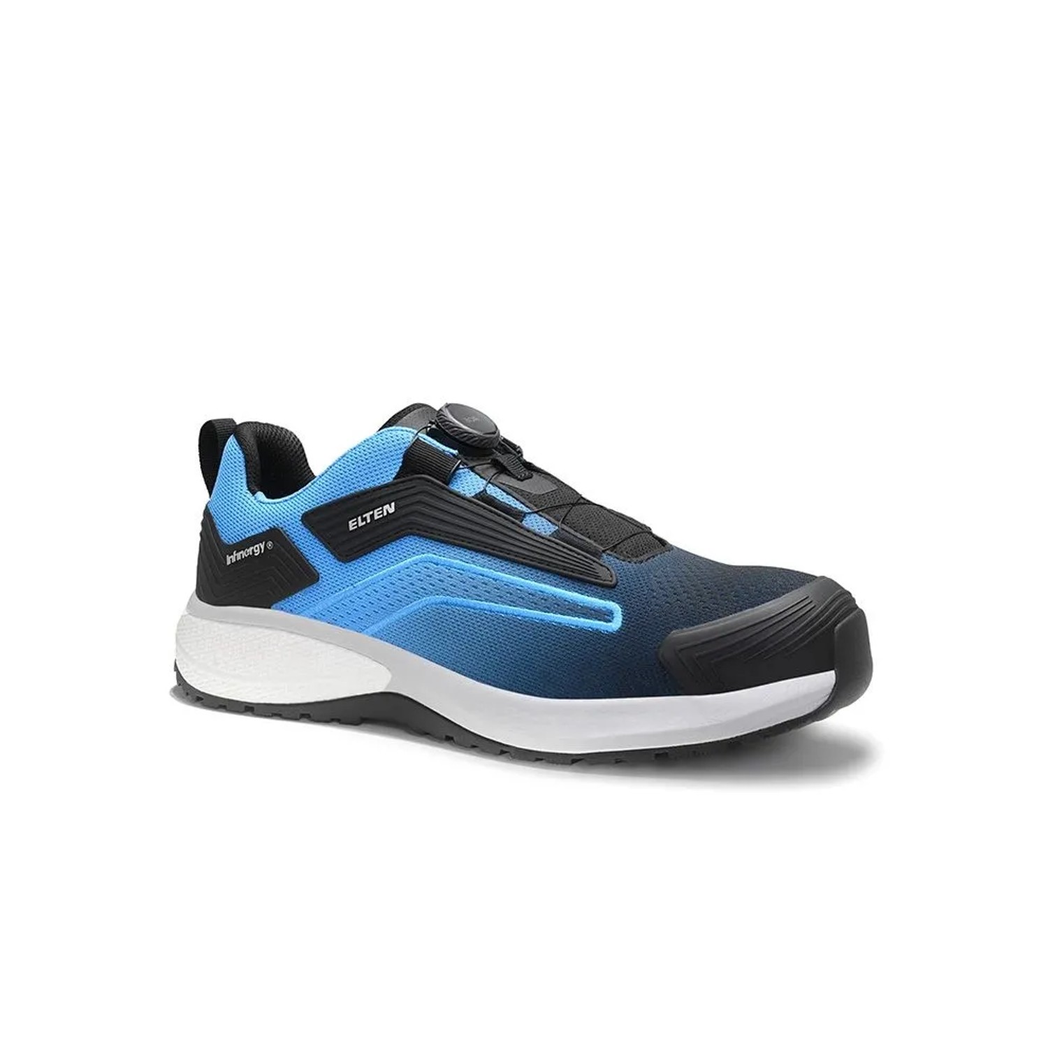 ELTEN Sicherheitshalbschuh TORNADO XXSW BOA BLACK BLUE Low ESD S1PS Größe 38