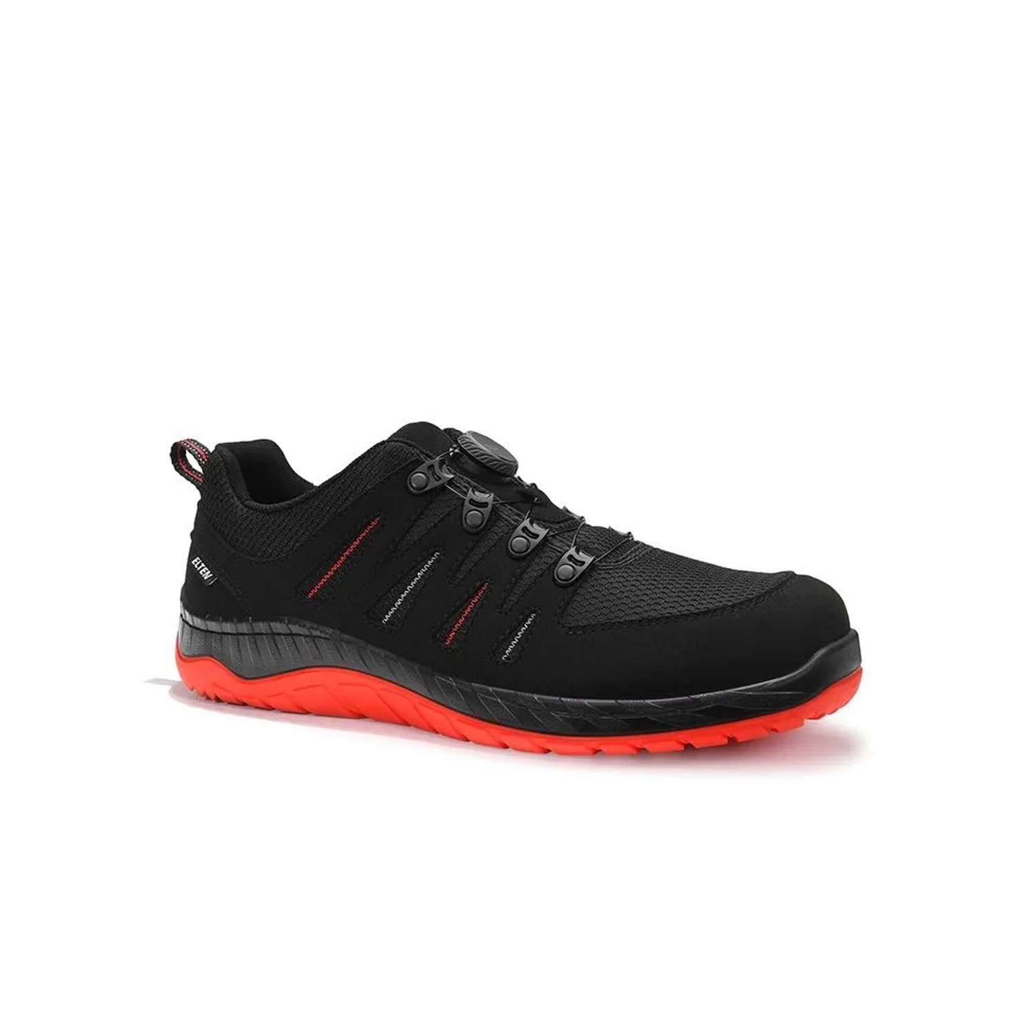 ELTEN Sicherheitshalbschuh MADDOX Compo BOA BLACK RED Low ESD S3S Größe 42