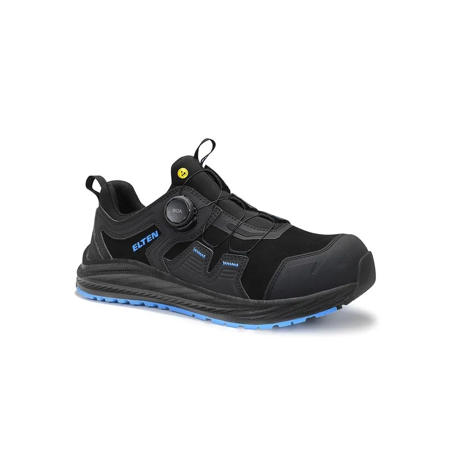ELTEN Sicherheitshalbschuh IVAR XXNF BOA BLACK BLUE Low ESD S3S Größe 44