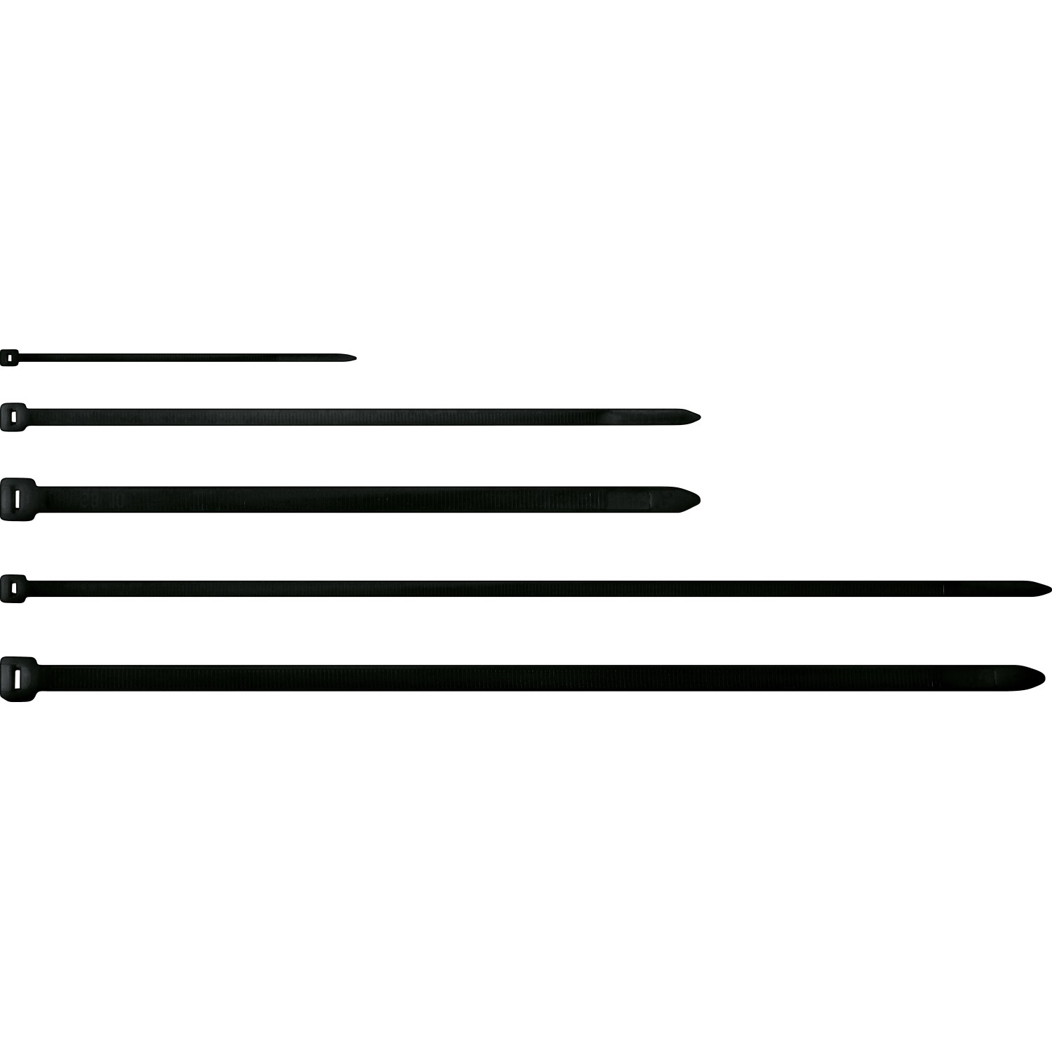 Kabelbinder-Set 251-tlg. Schwarz