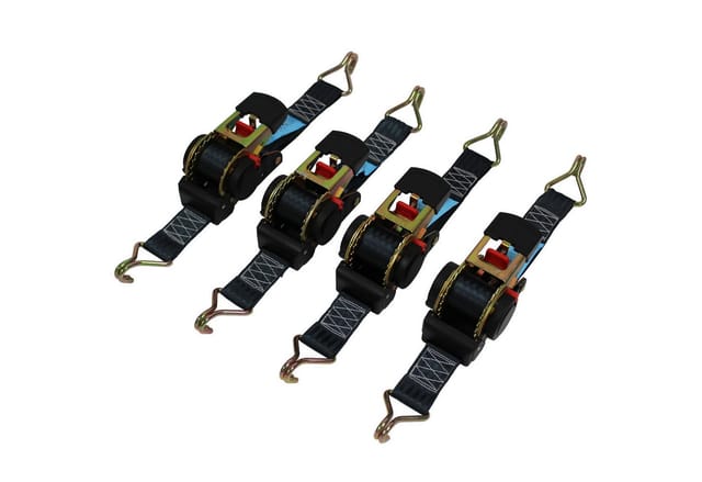 TRUTZHOLM 4x Automatik Spanngurt Ratschenspanngurt 3m Spitzhaken Selbstrollend