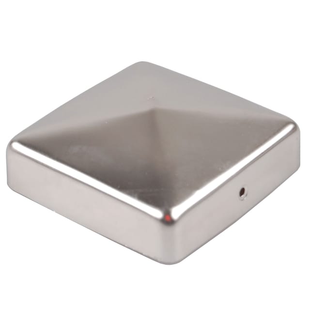 Holmwerk Pfostenkappe Edelstahl 71mm Pyramide Abdeckkappe Für Pfosten 7x7cm