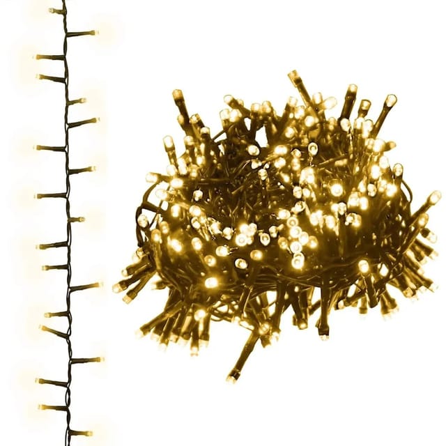 vidaXL LED-Lichterkette mit 1000 LEDs Warmweiß 25 m PVC 343259