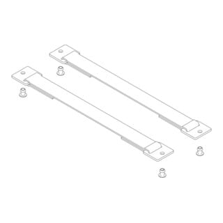 MUNK Günzburger Spreizsicherung Gurtband 296 mm mit Befestigungsplatten 1 Satz = 2 Stück, inkl.