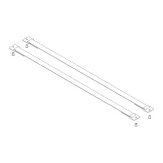 MUNK Günzburger Spreizsicherung Gurtband 1322 mm mit Befestigungsplatten 1 Satz = 2 Stück, inkl.
