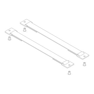 MUNK Günzburger Spreizsicherung Gurtband 316 mm mit Befestigungsplatten 1 Satz = 2 Stück, inkl.