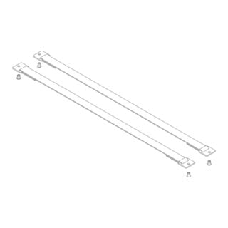MUNK Günzburger Spreizsicherung Gurtband 660 mm mit Befestigungsplatten 1 Satz = 2 Stück, inkl.