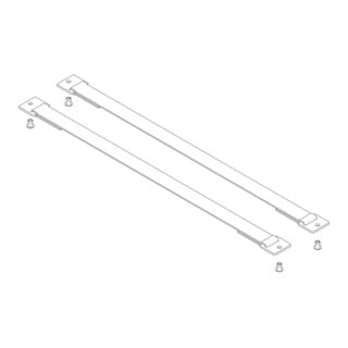 MUNK Günzburger Spreizsicherung Gurtband 520 mm mit Befestigungsplatten 1 Satz = 2 Stück, inkl.
