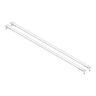 MUNK Günzburger Spreizsicherung Gurtband 1190 mm mit Befestigungsplatten 1 Satz = 2 Stück, inkl.