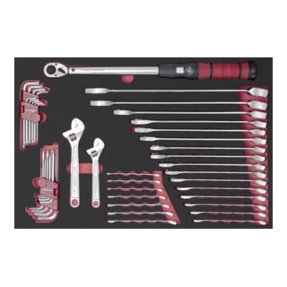 Kraftwerk Ring-Maulschlüssel PRO LINE Drehmoment 60x40 45-tlg