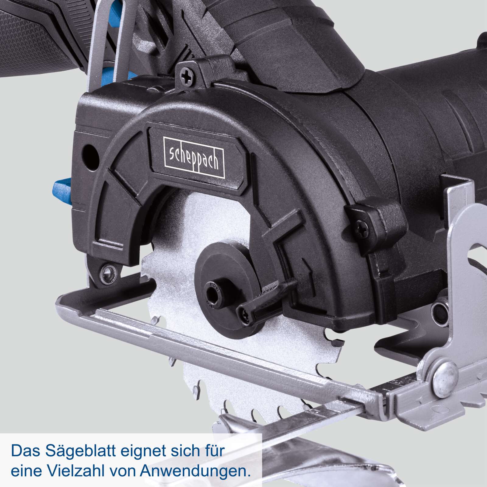 Akku-Handkreissäge C-HCS85-12/2 Scheppach - 12V | 20 Zähne | 1,1mm Schnittstärke | Ø85 mm x Ø15 mm x 0,8 mm | inkl. 2 Akkus und Ladegerät Bild 4