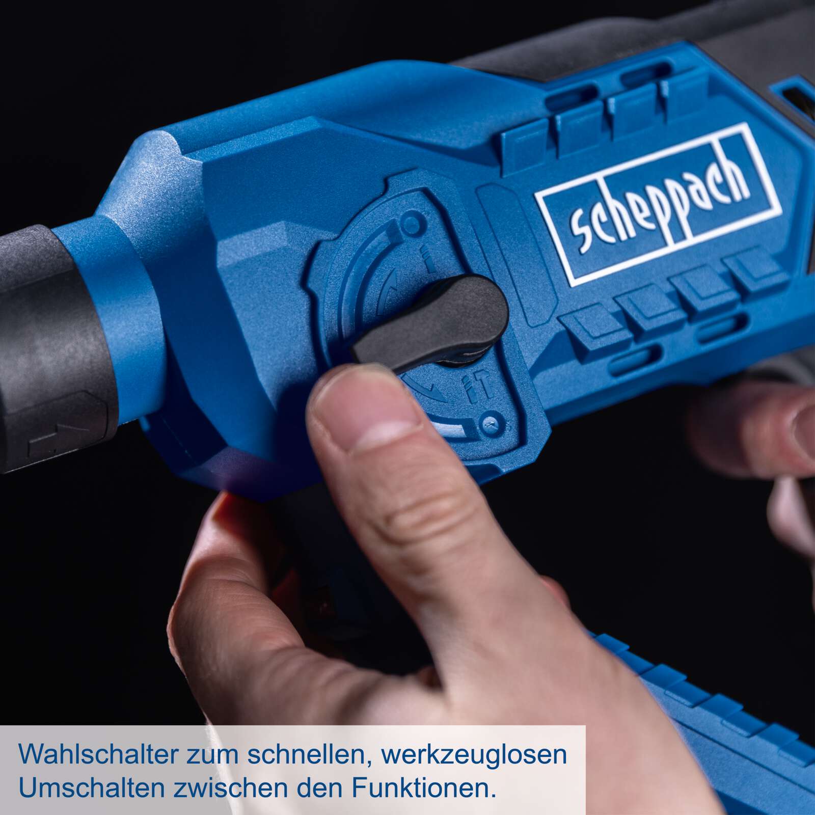 Akku-Bohrhammer C-RHD130-X Scheppach | Schlagkraft 1,3J | Schlagzahl bis 6000bpm | LED-Leuchte inkl. 2Ah Akku & Ladegerät Bild 3