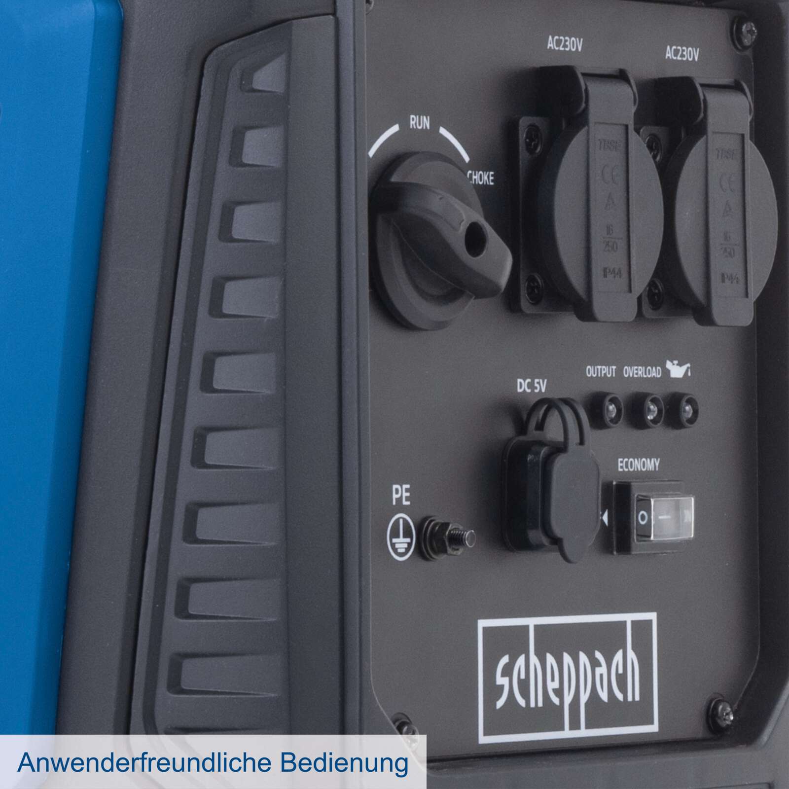 Benzin Inverter Stromerzeuger SG2500i Scheppach - 2000W | 2x 230V Steckdose | 1x USB-A / USB-C | 71,5 dB | Generator Bild 3