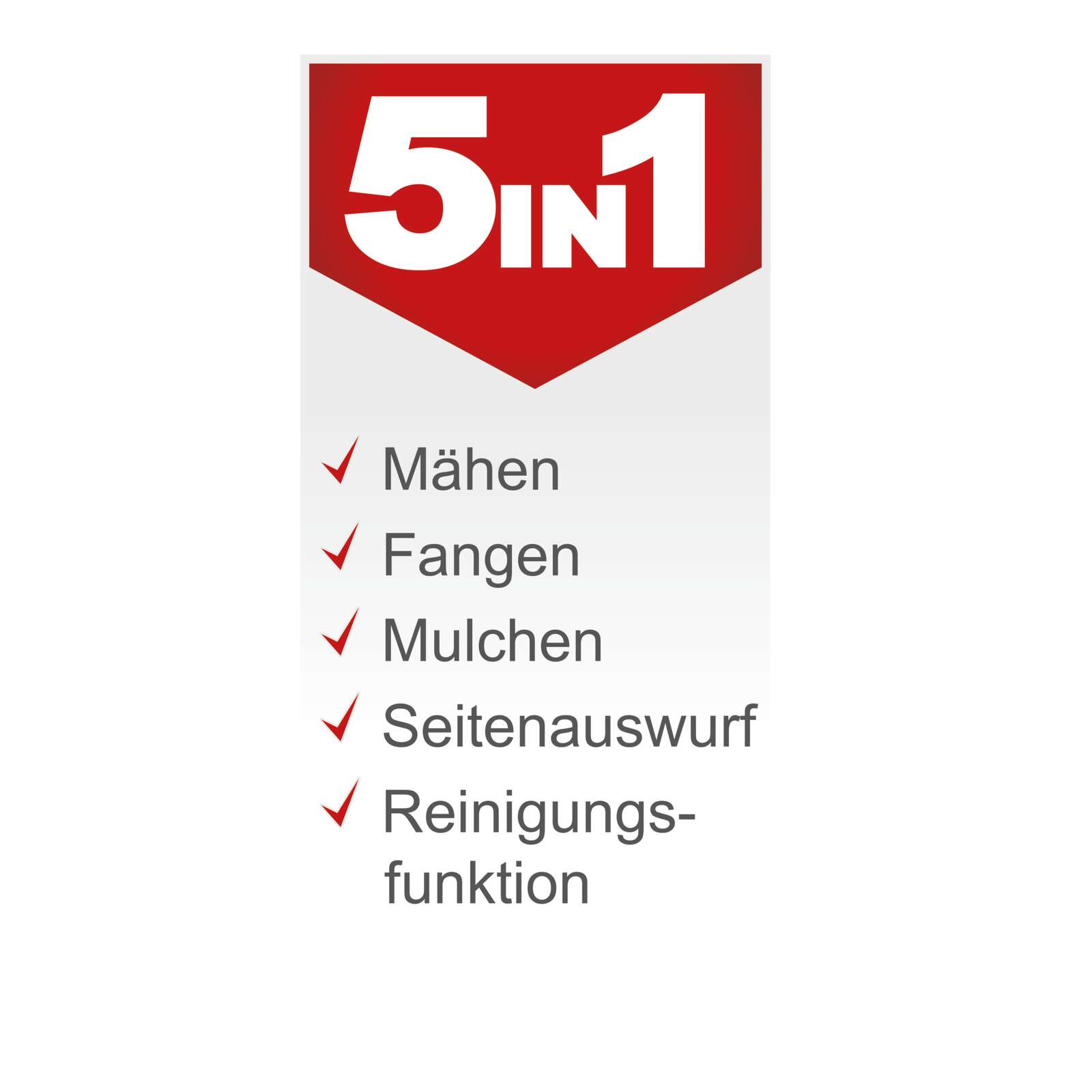 Benzin Rasenmäher MP150-46 Scheppach - 3.5PS | 46 cm Schnittbreite | 55L Fangbox | 25-75mm Schnitthöhe | inkl. Motoröl Bild 3