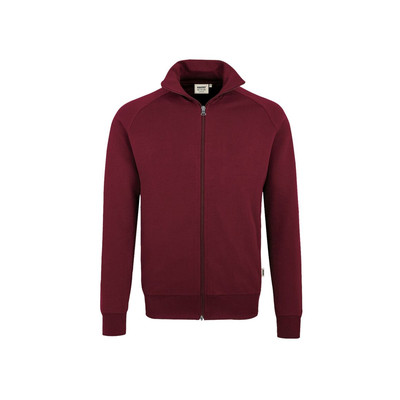 Sweatjacke College 606, weinrot, Größe 3XL