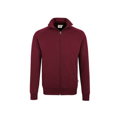 Sweatjacke College 606, weinrot, Größe 3XL