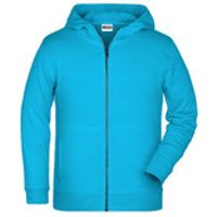 Kinder Hoody Sweatjacke 8026K, türkis, Größe XL Bild 2