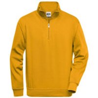 Workwear Zip Sweatshirt JN831, gold-gelb, Größe M Bild 2