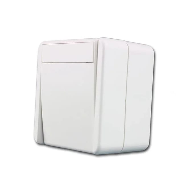TEM Fontana Kreuzschalter Weiß 250V10A AP IP44