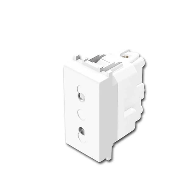 TEM MODUL PLUS Euro Steckdose 1M Weiß 250V10A