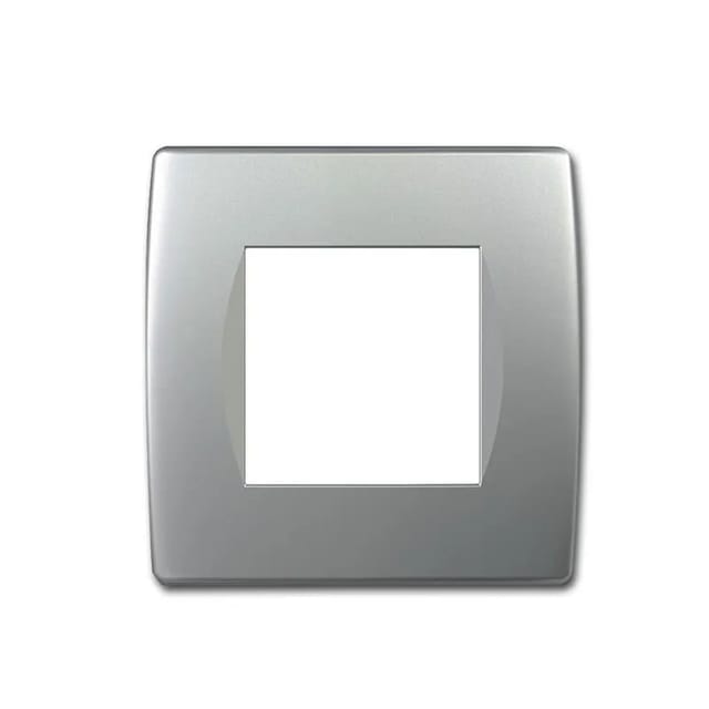 TEM MODUL PLUS 1-Fach UP Rahmen Silber Matt Soft