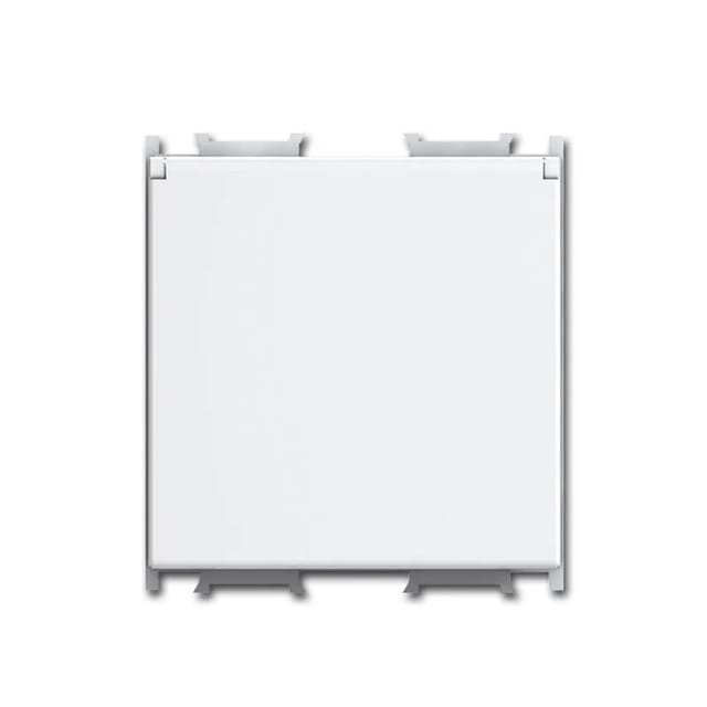 TEM MODUL PLUS Schuko Steckdose Klappdeckel 2M Weiß