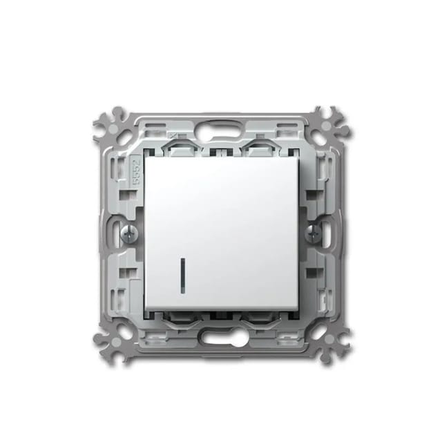 TEM MODUL PLUS Kontroll Schalter Wechse Weiß 250V16A