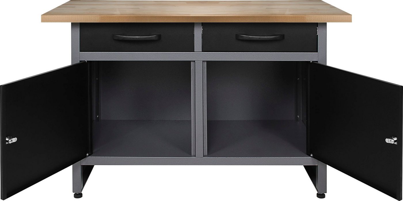 ONDIS24 Werkstatt-Set, 120 cm, mit Lochwandsystem inkl. Haken Bild 5
