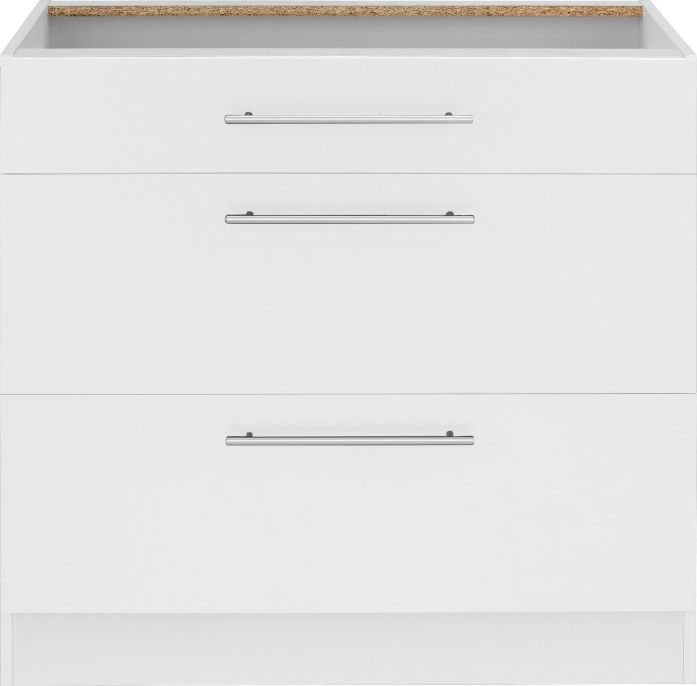 wiho Küchen Unterschrank Unna 90 cm breit, mit 2 großen Auszügen, ohne Arbeitsplatte Bild 4