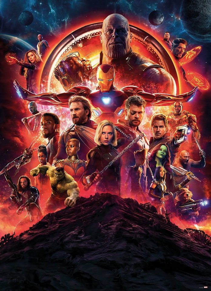 Komar Fototapete Avengers-Infinity-War-Movie-Poster - Größe 184 x 254 cm, glatt, bedruckt, (1 St), Kinderzimmer Bild 2
