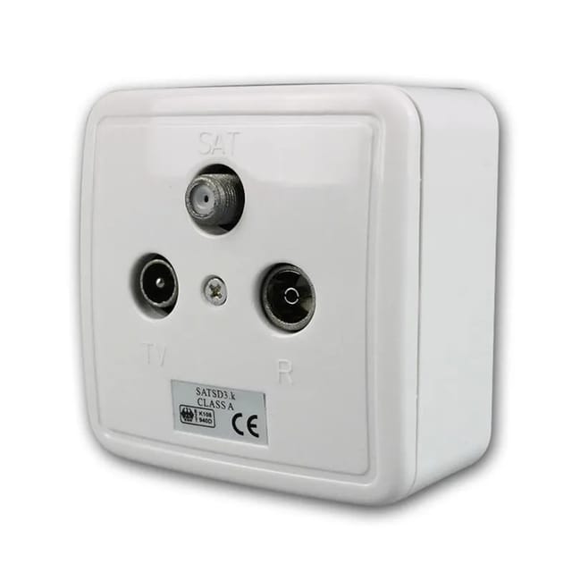 ChiliTec AufputzUnterputz Antennendose TV Radio Sat