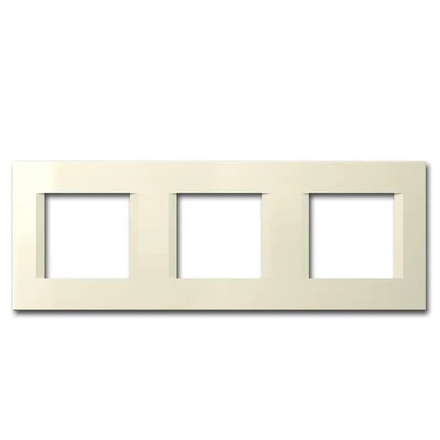 TEM MODUL PLUS 3-Fach UP Rahmen Beige Glanz Line