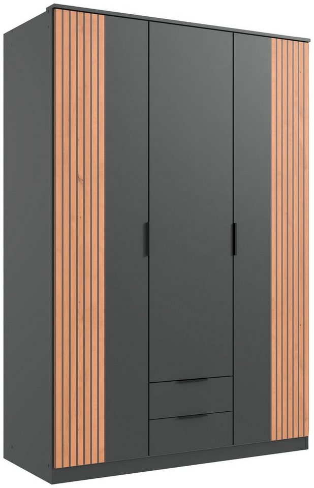 Wimex Drehtürenschrank Lübeck Akustiklamellen Optik, ohne Spiegel, 135 oder 180cm breit Bild 3