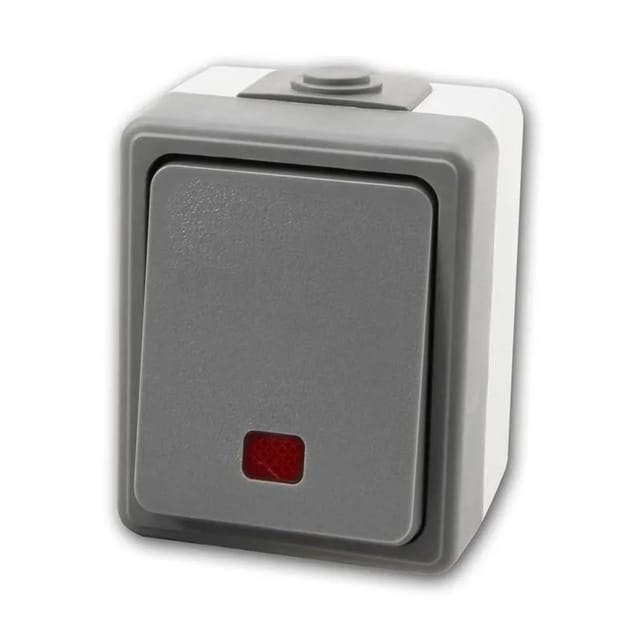 McPower Feuchtraum Kontrollschalter SECURE 250V10A IP44