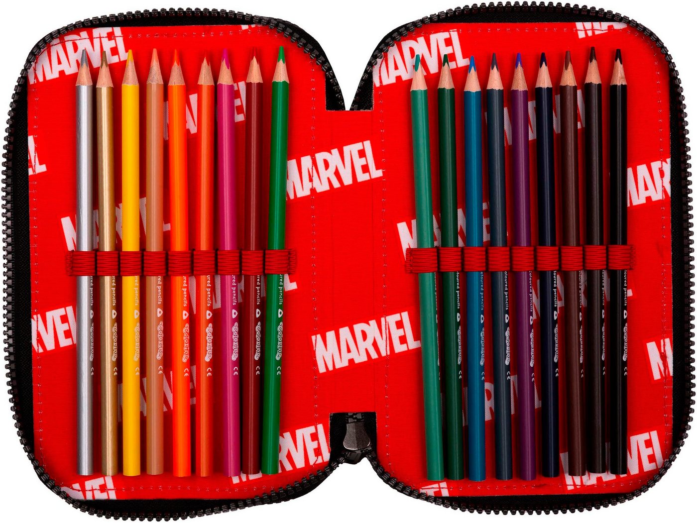 CoolPack Federmäppchen Etui, Marvel, Avengers, befüllt Bild 3